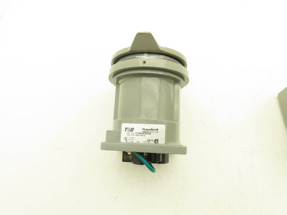 Thomas & Betts DF3404FRA0K Receptacle Russellstoll 480V 30A 3ph 60 Hz Type 3R