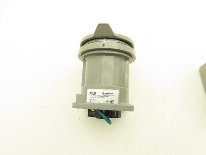 Thomas & Betts DF3404FRA0K Receptacle Russellstoll 480V 30A 3ph 60 Hz Type 3R