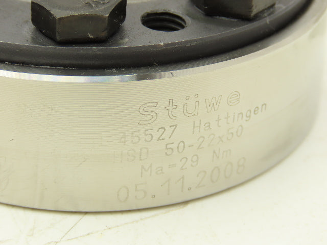 Stuwe HSD 50x22x50 Shrink Disc Shaft Coupling Adapter 50mm ID D-45527