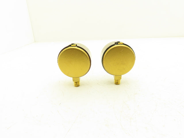 Wika 9734117 Pressure Gauge Liquid Filled 2-1/2" Dial 15psiBar 1/4" NPT Lot of 2