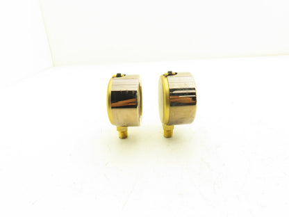 Wika 9734117 Pressure Gauge Liquid Filled 2-1/2" Dial 15psiBar 1/4" NPT Lot of 2