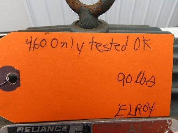 Reliance Electric P18G3894A AI Automotive AC Motor 1Hp 1750 RPM 460V 3PH 182C
