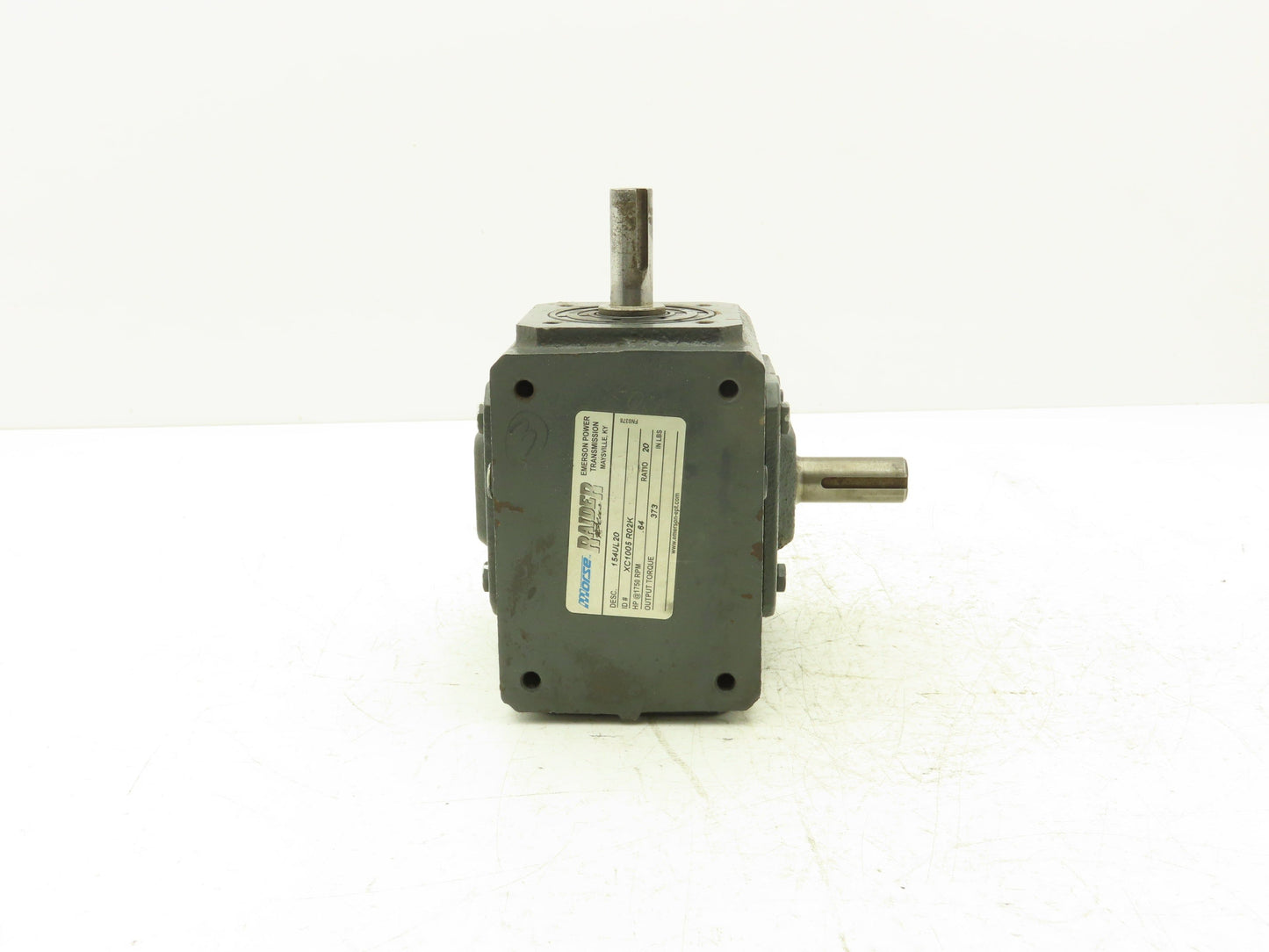 Morse Raider Plus 154UL20 Worm Gearbox 20:1 Reducer .64Hp 88rpm LH Output