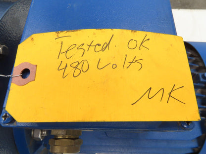 Marelli Motori MA90S2 Centrifugal Squirrel Fan Blower 3390rpm 230/460v 3Ph 2Hp