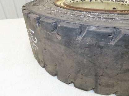 Mitco Solid Solver 7.00-12 Forklift Tire Traction Solid Press-on Black 6x220mm