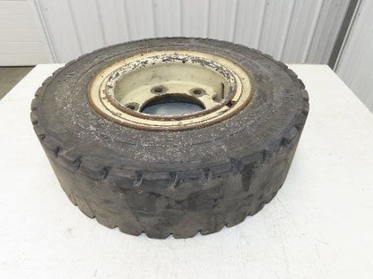 Mitco Solid Solver 7.00-12 Forklift Tire Traction Solid Press-on Black 6x220mm