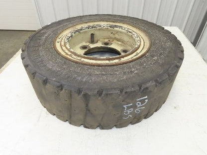 Mitco Solid Solver 7.00-12 Forklift Tire Traction Solid Press-on Black 6x220mm