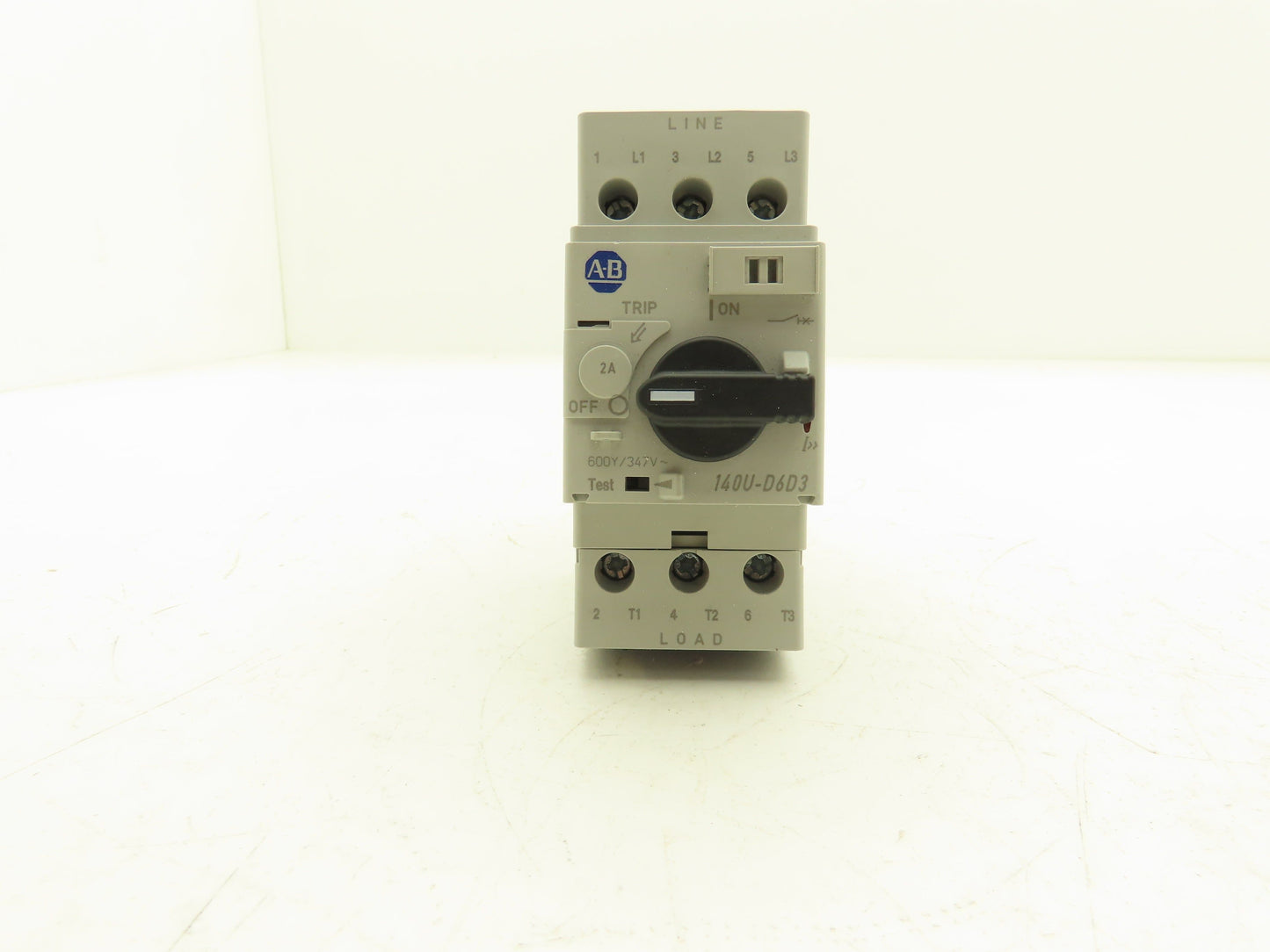 Allen Bradley 140U-D6D3-B20 Circuit Breaker 600VAC 3ph 2A Motor Protection MSP