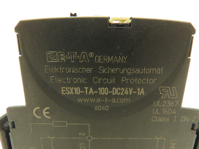 E-T-A ESX10-TA-100-DC24V-1A Circuit Breaker 24V 1A