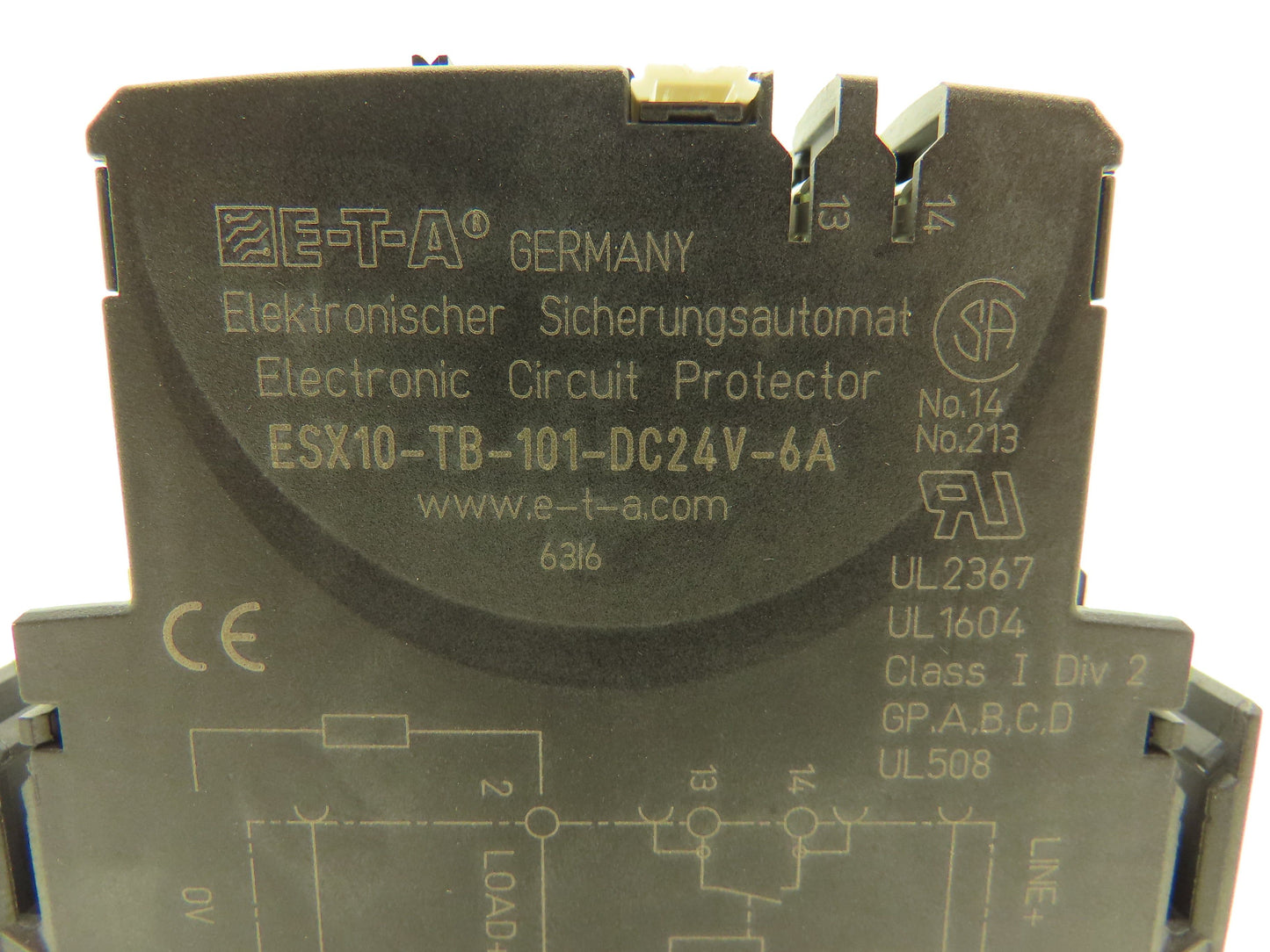 E-T-A ESX10-TB-101-DC24V-6A Circuit Breaker 24V 6A