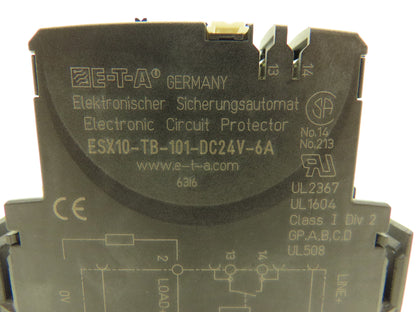 E-T-A ESX10-TB-101-DC24V-6A Circuit Breaker 24V 6A