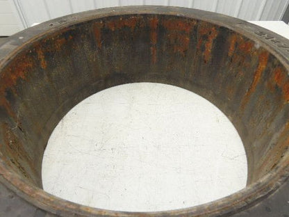 Total Source 21x7x15 Forklift Tire Smooth Solid Press-on Black