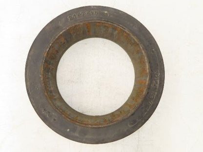 Total Source 21x7x15 Forklift Tire Smooth Solid Press-on Black