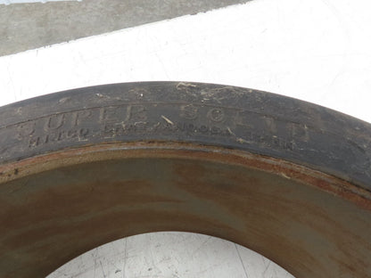 Super Solid 21x7x15 Forklift Tire Smooth Solid Press-on Black