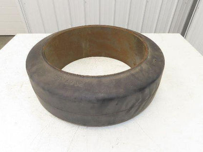 Super Solid 21x7x15 Forklift Tire Smooth Solid Press-on Black