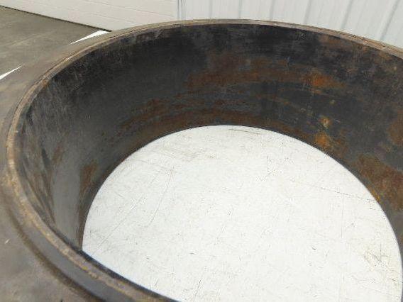 Wide Track 21x7x15 21x7x15 Forklift Tire Smooth Solid Press-on Black