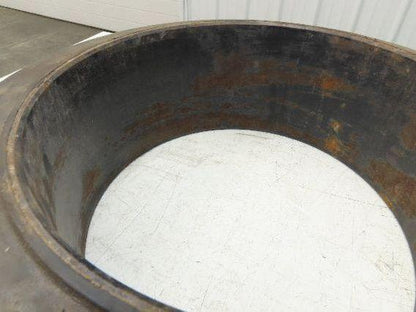 Wide Track 21x7x15 21x7x15 Forklift Tire Smooth Solid Press-on Black