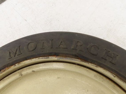 Monarch 18x7x12-1/8 Forklift Tire Smooth Solid Press-on Black 5x138mm Rim