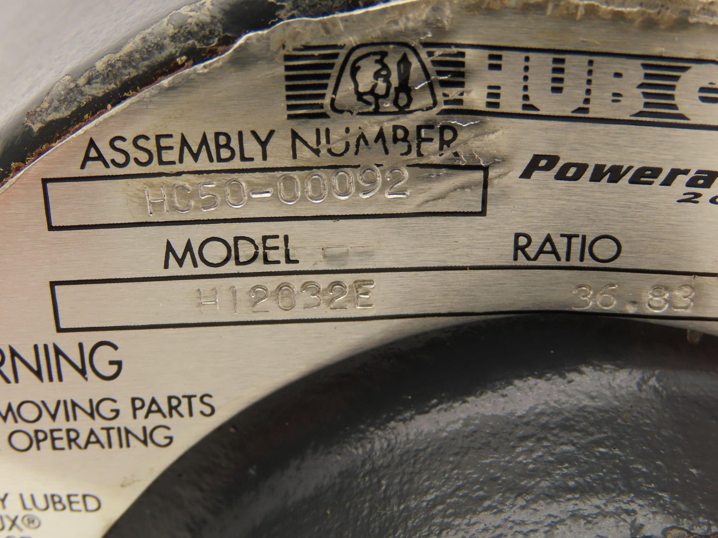 Hub City Poweratio 2000 HI2032E Inline Gearbox 36.8 Reducer .33Hp 47.5rpm 56C