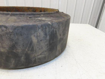 Super Solid 18x7x12-1/8 Forklift Tire Smooth Solid Press-on Black