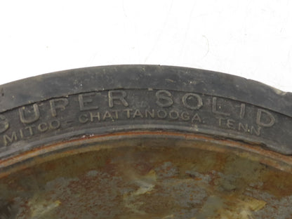 Super Solid 18x7x12-1/8 Forklift Tire Smooth Solid Press-on Black