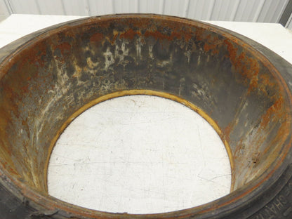 Super Solid 18x7x12-1/8 Forklift Tire Smooth Solid Press-on Black