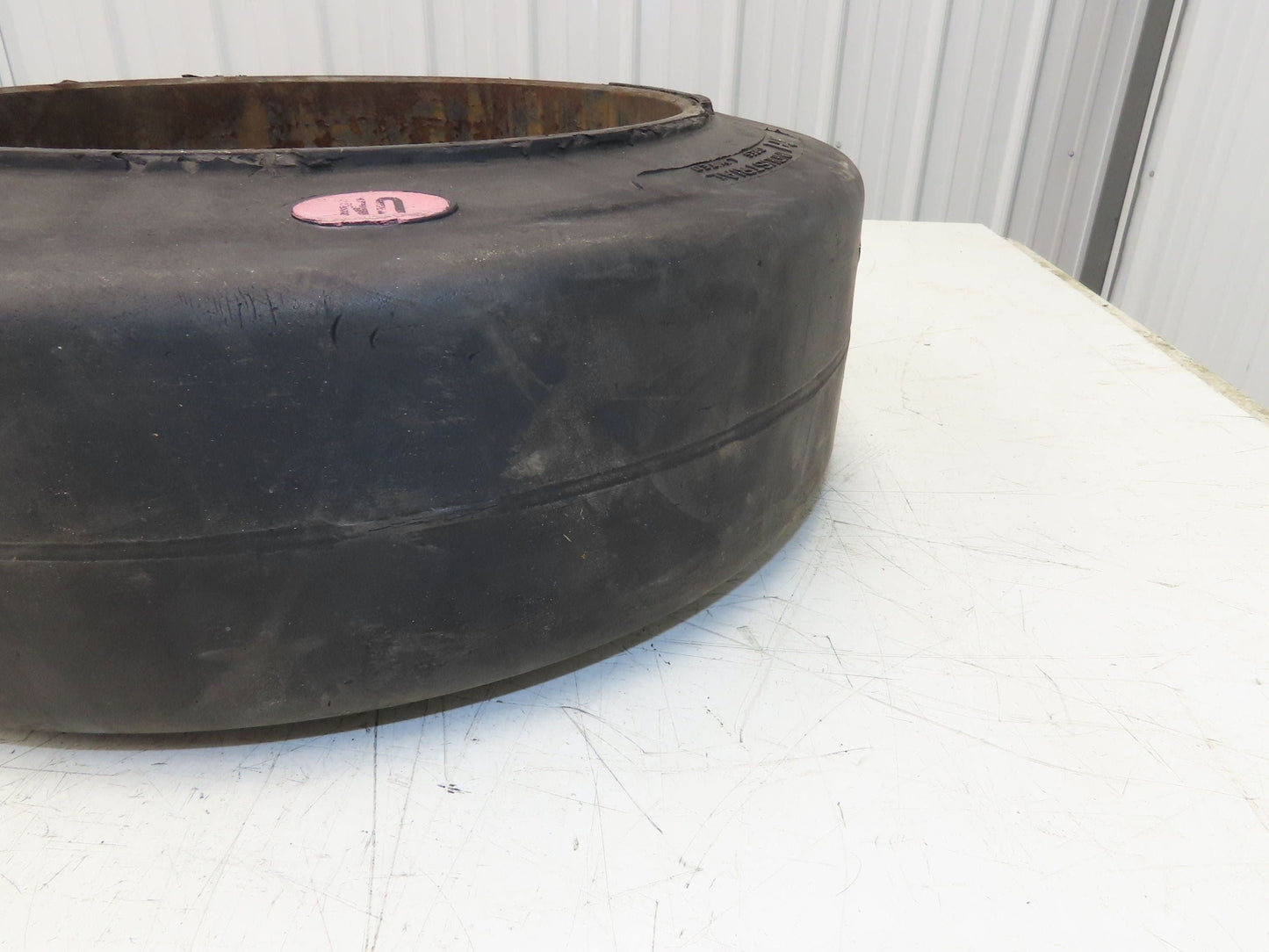Industrial Limited 18x6x12-1/8 Forklift Tire Smooth Solid Press-on Black