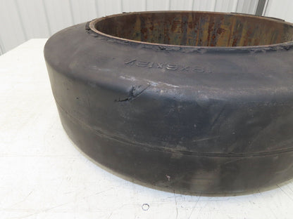 Industrial Limited 18x6x12-1/8 Forklift Tire Smooth Solid Press-on Black