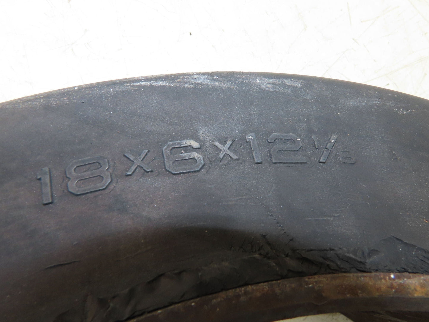 Industrial Limited 18x6x12-1/8 Forklift Tire Smooth Solid Press-on Black