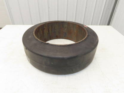 Industrial Limited 18x6x12-1/8 Forklift Tire Smooth Solid Press-on Black