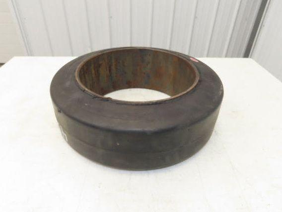 Industrial Limited 18x6x12-1/8 Forklift Tire Smooth Solid Press-on Black