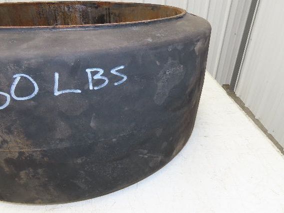 Super Solid 28x12x22 Forklift Tire Smooth Solid Press-on Black