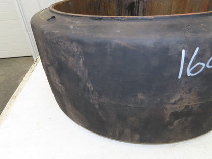 Super Solid 28x12x22 Forklift Tire Smooth Solid Press-on Black