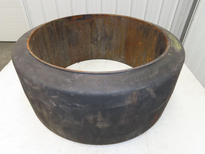 Super Solid 28x12x22 Forklift Tire Smooth Solid Press-on Black