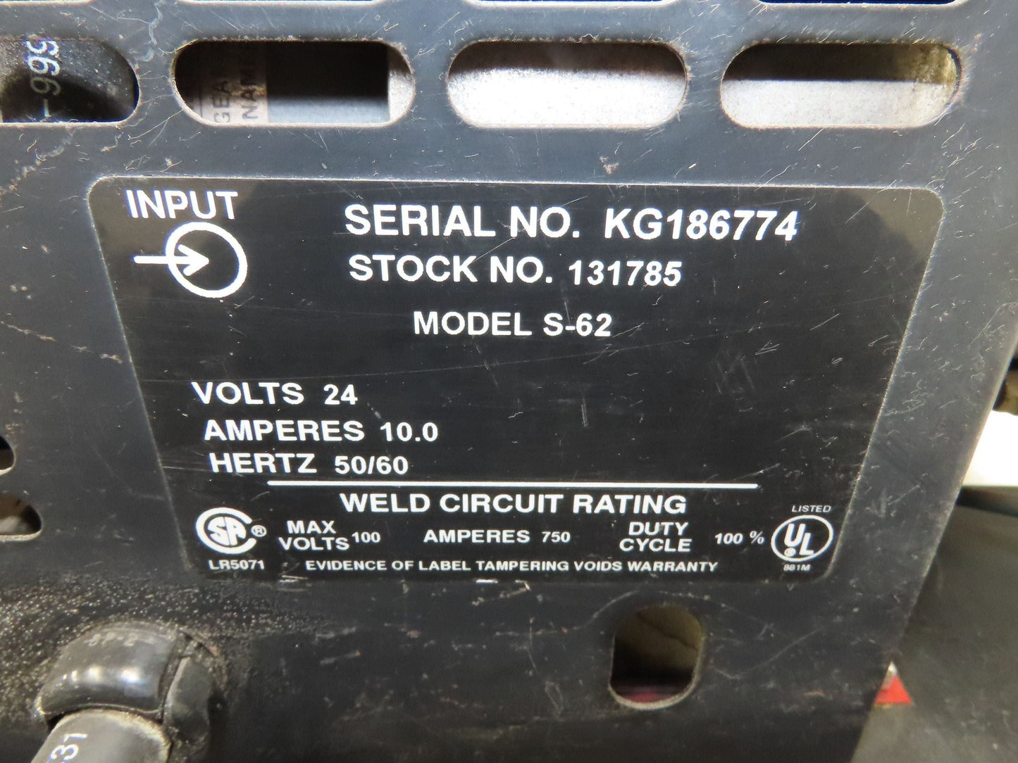 Miller S-62 Mig Welder Wire Feeder 24V Series 60 Millermatic Single Spool