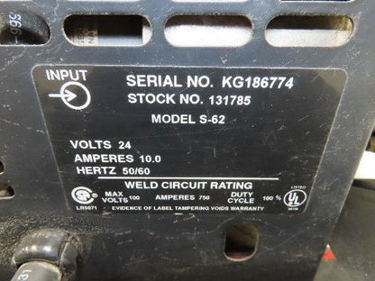 Miller S-62 Mig Welder Wire Feeder 24V Series 60 Millermatic Single Spool