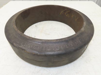 Goodrich 16x4-1/2x12 Forklift Tire Smooth Solid Press-on Black