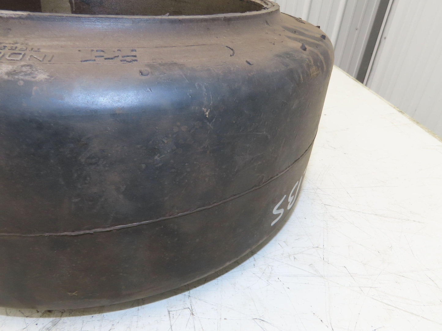 Industrial Limited 16.25x7x11.25 Forklift Tire Smooth Solid Press Black Lot of 2