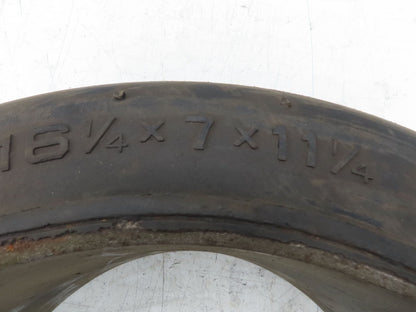 Industrial Limited 16.25x7x11.25 Forklift Tire Smooth Solid Press Black Lot of 2