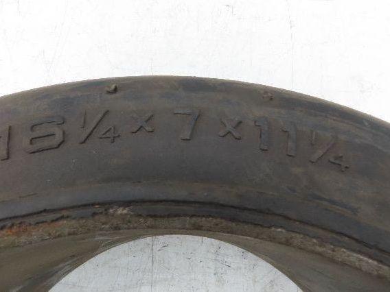 Industrial Limited 16.25x7x11.25 Forklift Tire Smooth Solid Press Black Lot of 2