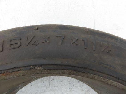 Industrial Limited 16.25x7x11.25 Forklift Tire Smooth Solid Press Black Lot of 2