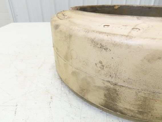 Cat Caterpillar 14x5x10 Forklift Tire Smooth Solid Press-on White Non-Marking