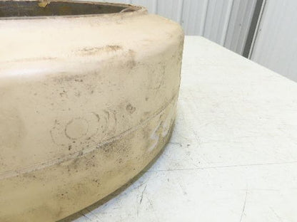 Cat Caterpillar 14x5x10 Forklift Tire Smooth Solid Press-on White Non-Marking