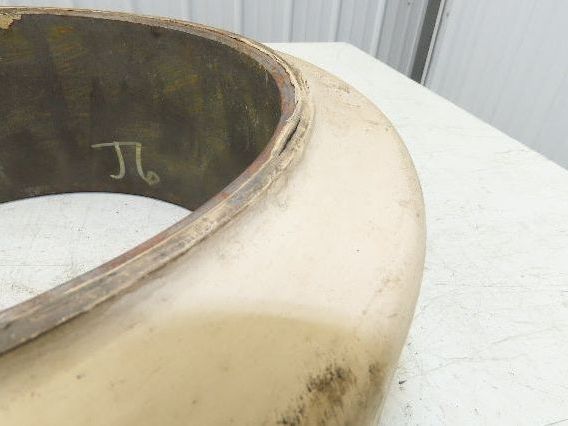 Cat Caterpillar 14x5x10 Forklift Tire Smooth Solid Press-on White Non-Marking