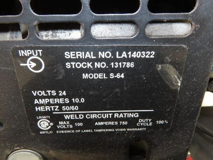Miller S-64 Mig Welder Wire Feeder 24V Series 60 Millermatic Single Spool