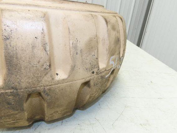 Cat Caterpillar 18x7x12-1/8 Forklift Tire Traction Solid Press-on White Non-Mark