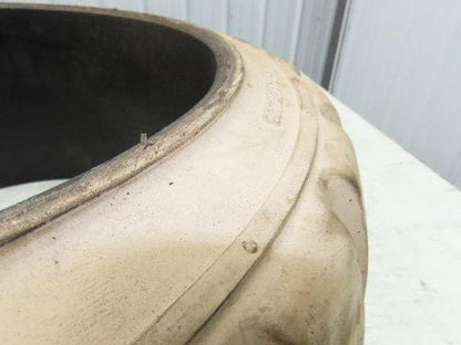 Cat Caterpillar 18x7x12-1/8 Forklift Tire Traction Solid Press-on White Non-Mark