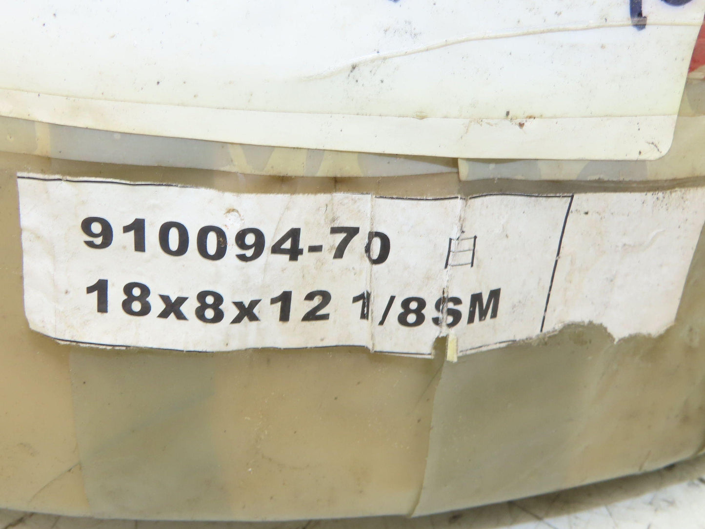 GPX 18x8x12-1/8 Forklift Tire Traction Solid Press-on White Non-Marking