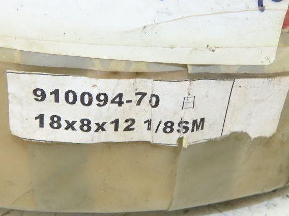 GPX 18x8x12-1/8 Forklift Tire Traction Solid Press-on White Non-Marking