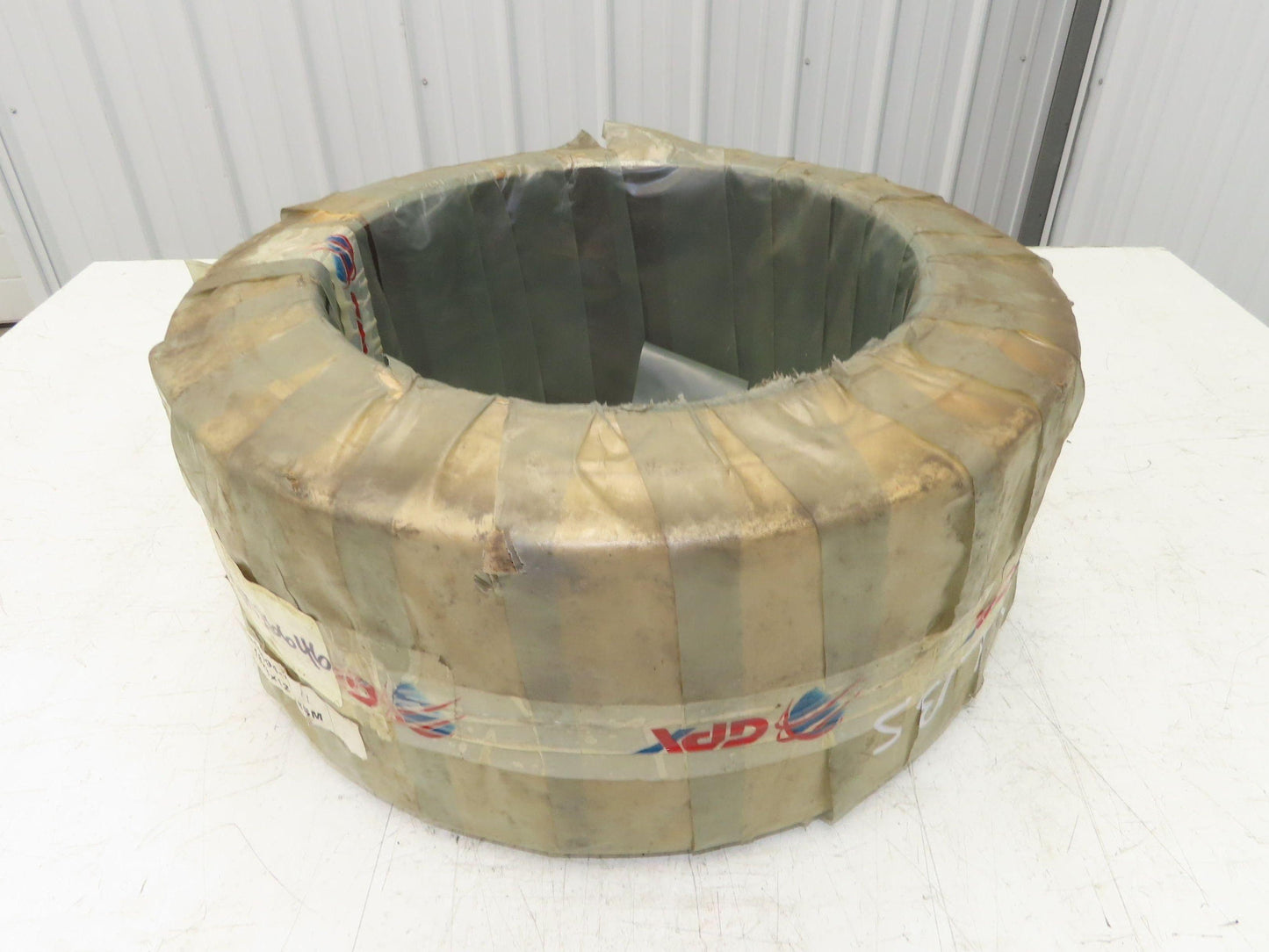 GPX 18x8x12-1/8 Forklift Tire Traction Solid Press-on White Non-Marking